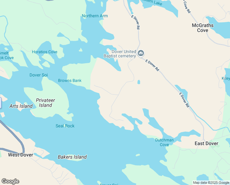 map of restaurants, bars, coffee shops, grocery stores, and more near 3 Zinck Road in East Dover