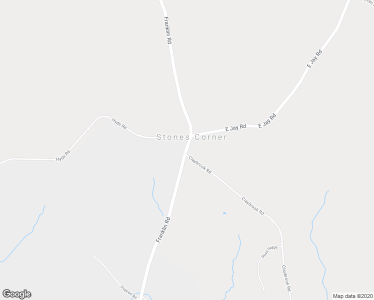map of restaurants, bars, coffee shops, grocery stores, and more near 326 Franklin Road in Jay