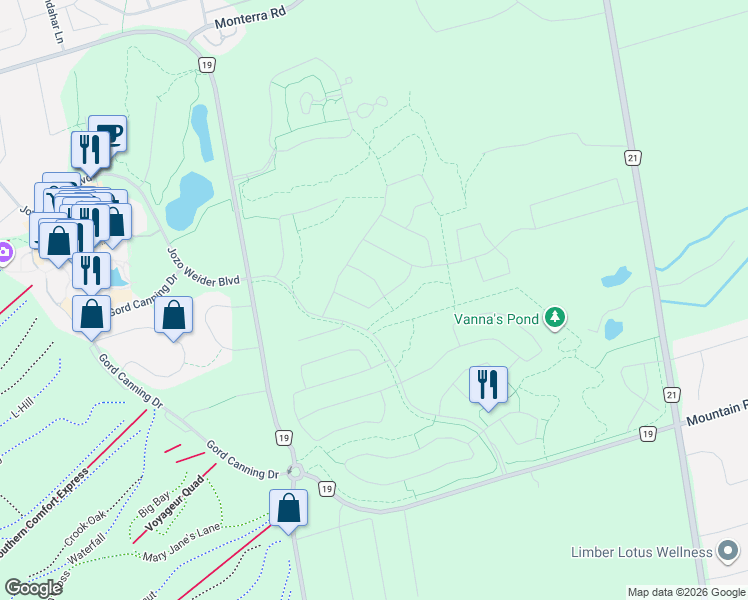 map of restaurants, bars, coffee shops, grocery stores, and more near 100 Stillwater Crescent in Grey County