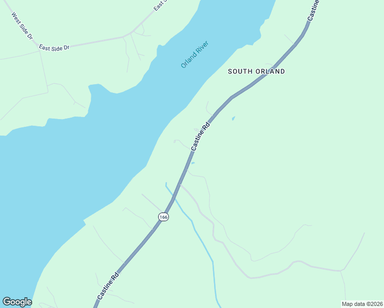 map of restaurants, bars, coffee shops, grocery stores, and more near 752 Castine Road in Orland