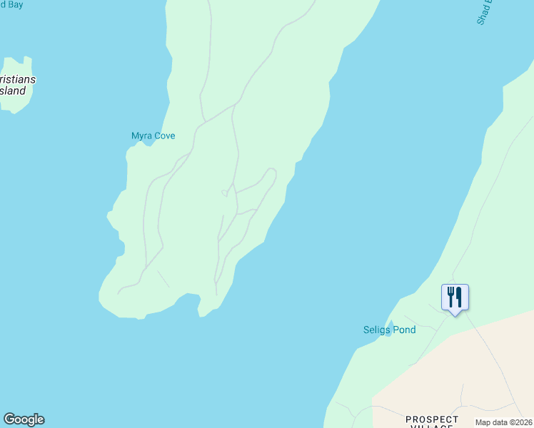 map of restaurants, bars, coffee shops, grocery stores, and more near 821 Shad Point Parkway in Blind Bay