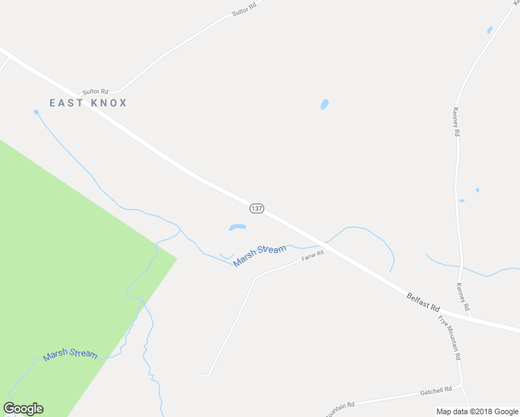 map of restaurants, bars, coffee shops, grocery stores, and more near 1068 Belfast Road in Knox