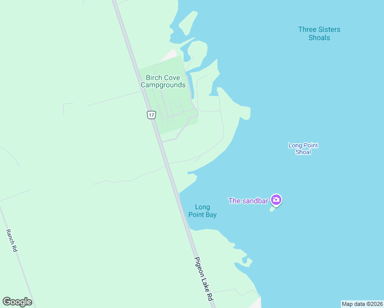 map of restaurants, bars, coffee shops, grocery stores, and more near 17 Falls Bay Road in Kawartha Lakes