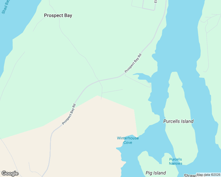 map of restaurants, bars, coffee shops, grocery stores, and more near 6 Prospect Bay Road in Prospect Bay
