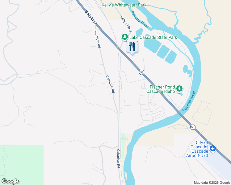 map of restaurants, bars, coffee shops, grocery stores, and more near 236 Cabarton Road in Cascade
