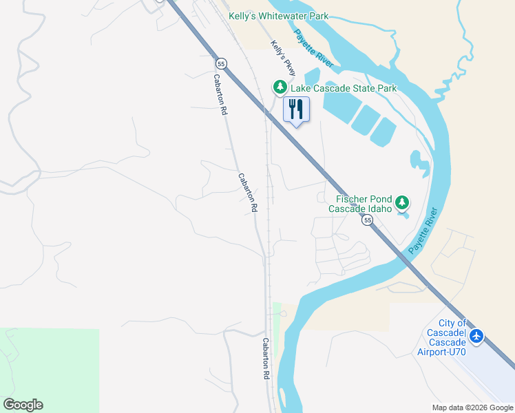 map of restaurants, bars, coffee shops, grocery stores, and more near 278 Cabarton Road in Cascade