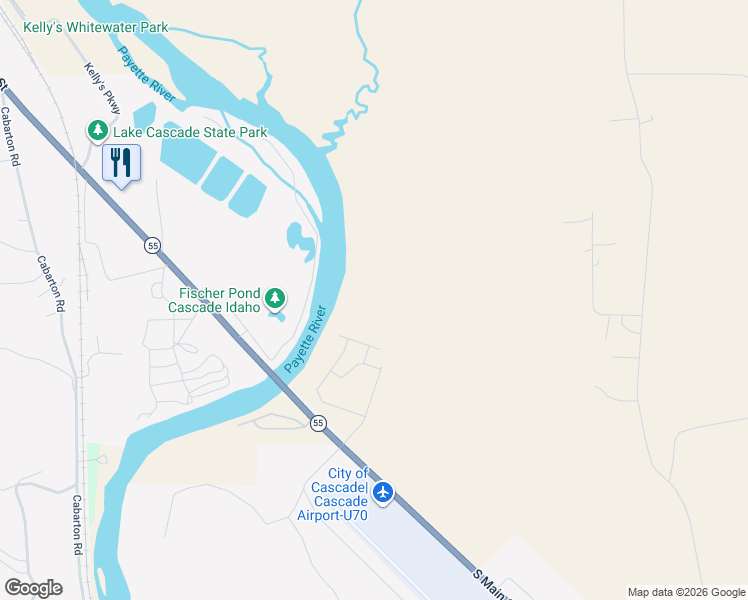 map of restaurants, bars, coffee shops, grocery stores, and more near in Cascade