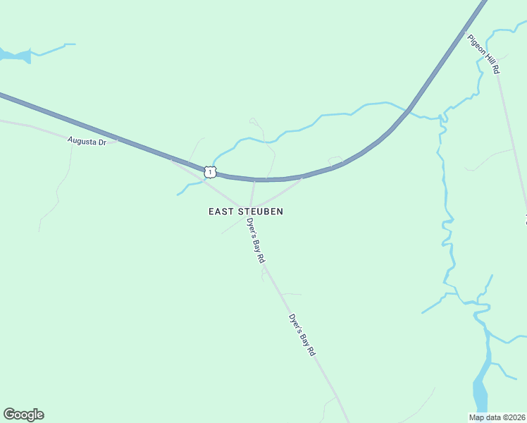 map of restaurants, bars, coffee shops, grocery stores, and more near 18 Dyer's Bay Road in Steuben