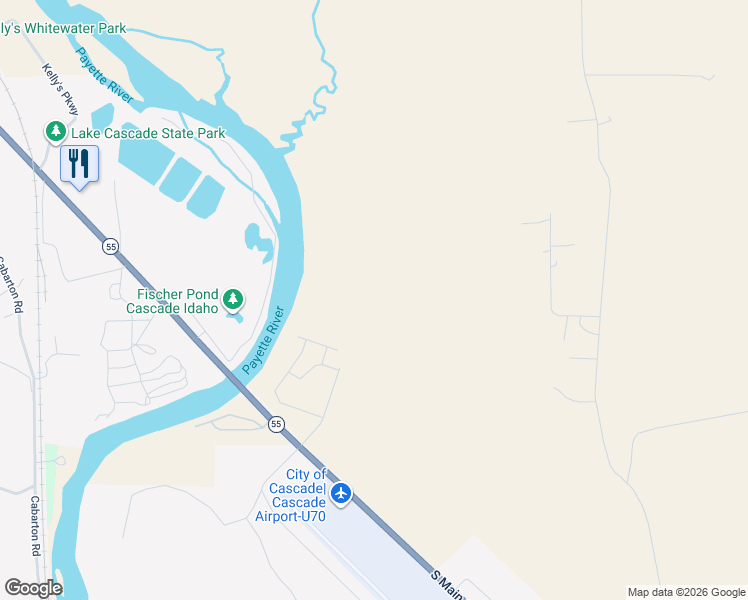 map of restaurants, bars, coffee shops, grocery stores, and more near in Cascade