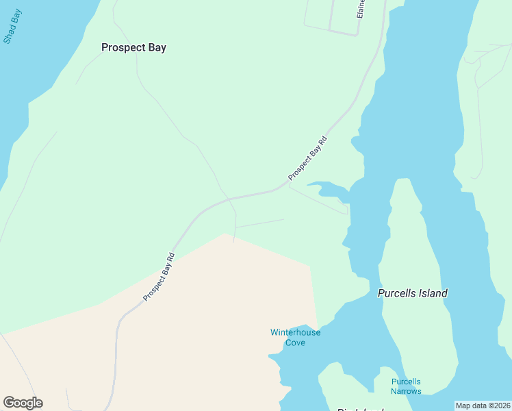 map of restaurants, bars, coffee shops, grocery stores, and more near 659 Prospect Bay Road in Prospect Bay