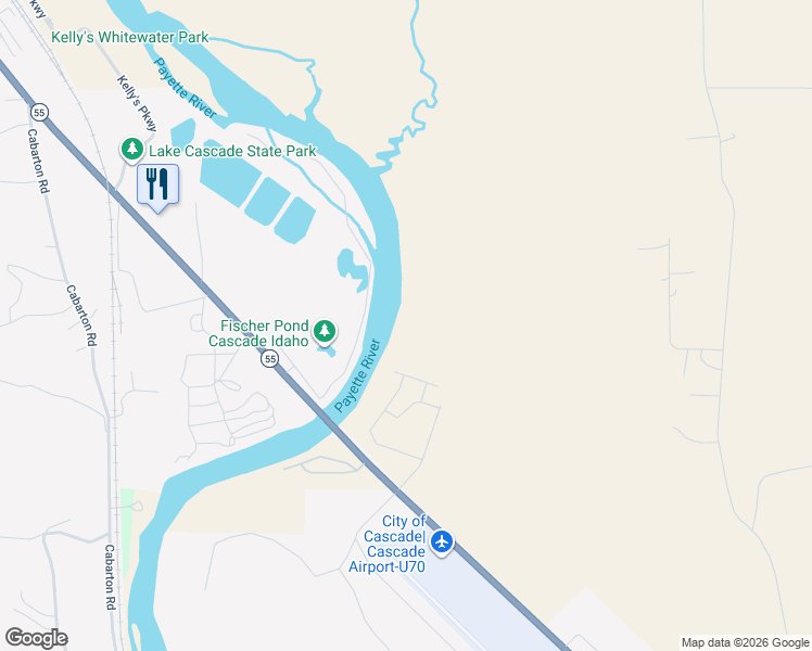 map of restaurants, bars, coffee shops, grocery stores, and more near in Cascade