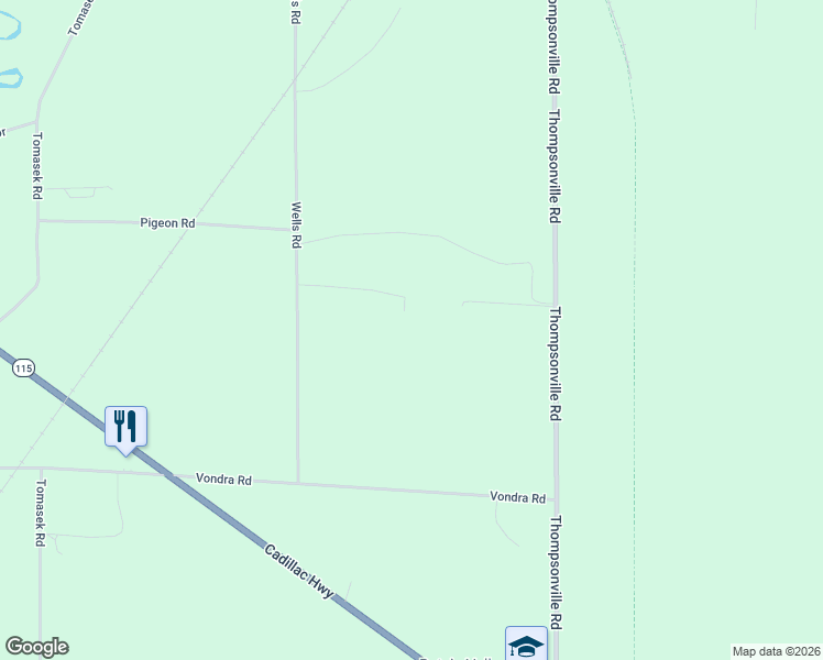 map of restaurants, bars, coffee shops, grocery stores, and more near 17719 Pineview Drive in Thompsonville