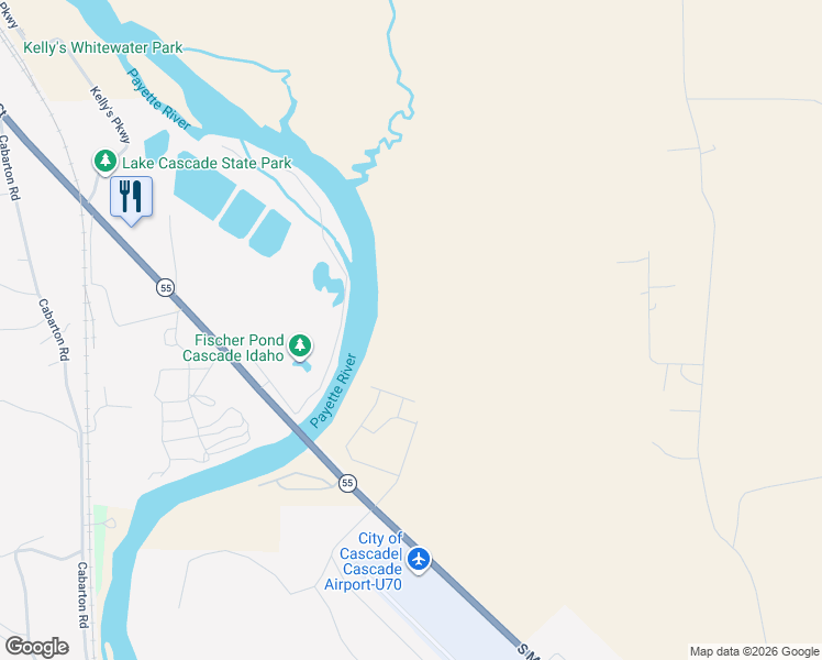 map of restaurants, bars, coffee shops, grocery stores, and more near in Cascade