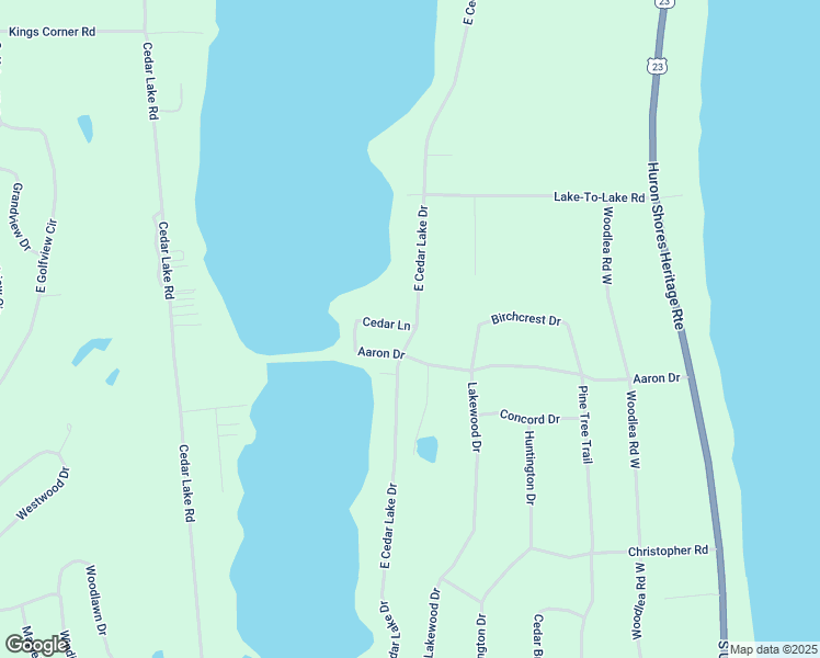 map of restaurants, bars, coffee shops, grocery stores, and more near 7700-7798 Cedar Lane in Greenbush
