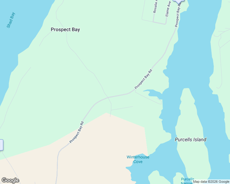 map of restaurants, bars, coffee shops, grocery stores, and more near 659 Prospect Bay Road in Prospect Bay
