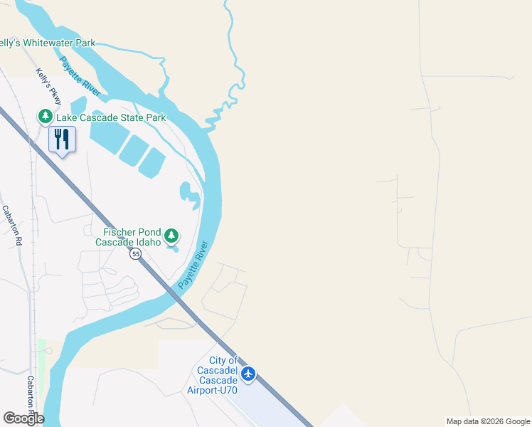 map of restaurants, bars, coffee shops, grocery stores, and more near in Cascade