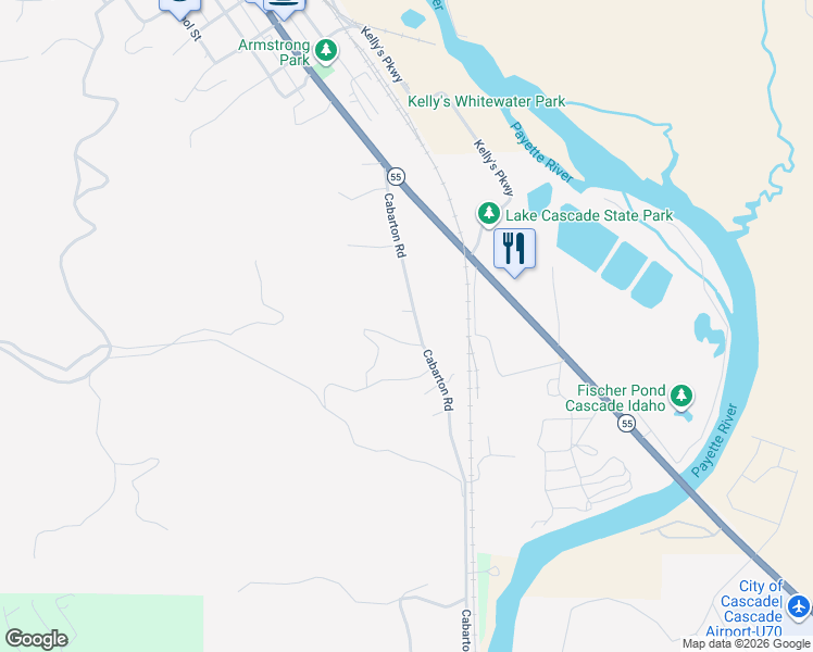 map of restaurants, bars, coffee shops, grocery stores, and more near 217 Cabarton Road in Cascade