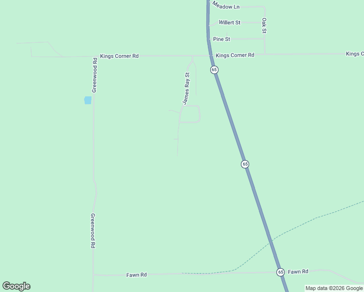 map of restaurants, bars, coffee shops, grocery stores, and more near 7794 James Ray Street in Glennie