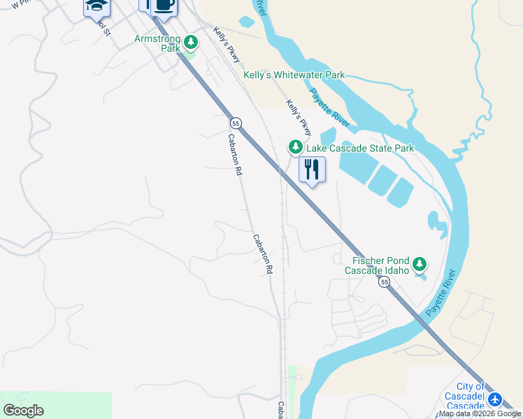 map of restaurants, bars, coffee shops, grocery stores, and more near 278-312 Cabarton Rd in Cascade