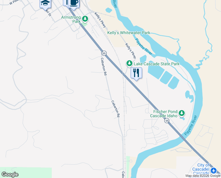 map of restaurants, bars, coffee shops, grocery stores, and more near 217 Cabarton Road in Cascade
