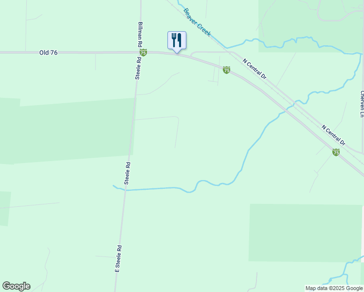 map of restaurants, bars, coffee shops, grocery stores, and more near 11756 Woody Road in Roscommon