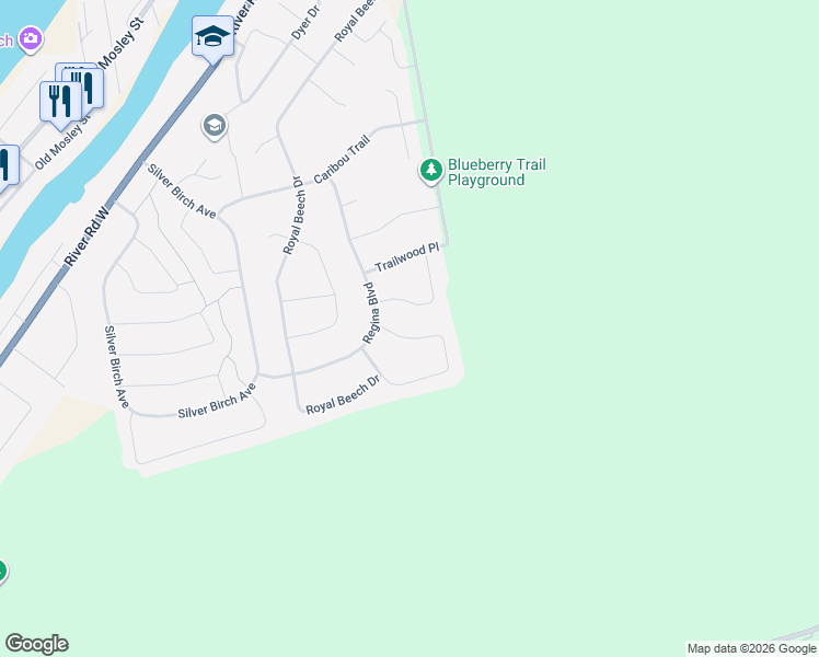 map of restaurants, bars, coffee shops, grocery stores, and more near 6 Cranberry Heights in Wasaga Beach