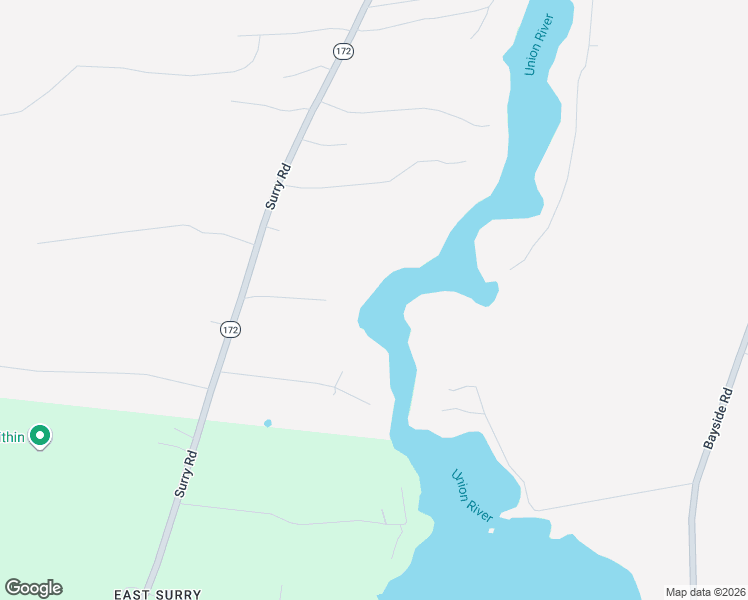 map of restaurants, bars, coffee shops, grocery stores, and more near 33 Thera Way in Ellsworth