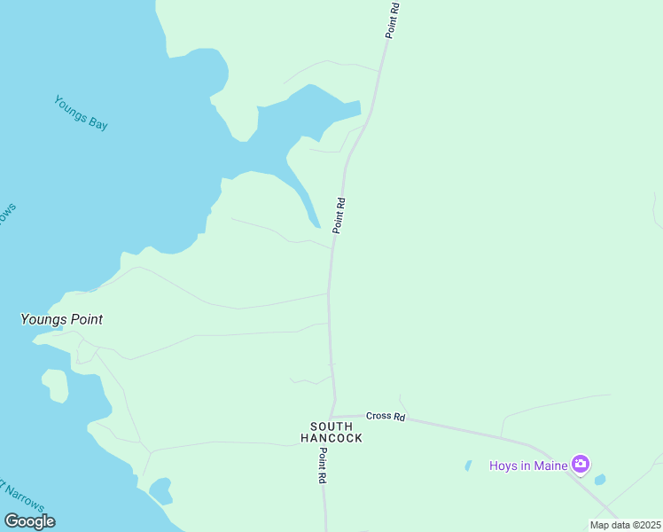 map of restaurants, bars, coffee shops, grocery stores, and more near 336 Point Road in Hancock