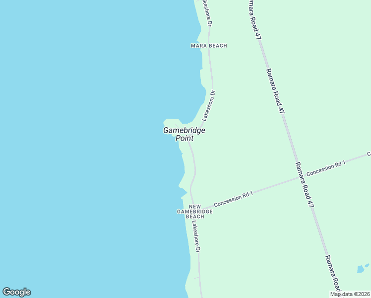 map of restaurants, bars, coffee shops, grocery stores, and more near 2032 Lakeshore Drive in Ramara