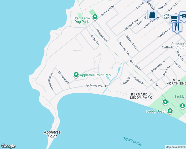 map of restaurants, bars, coffee shops, grocery stores, and more near 81 Cumberland Road in Burlington