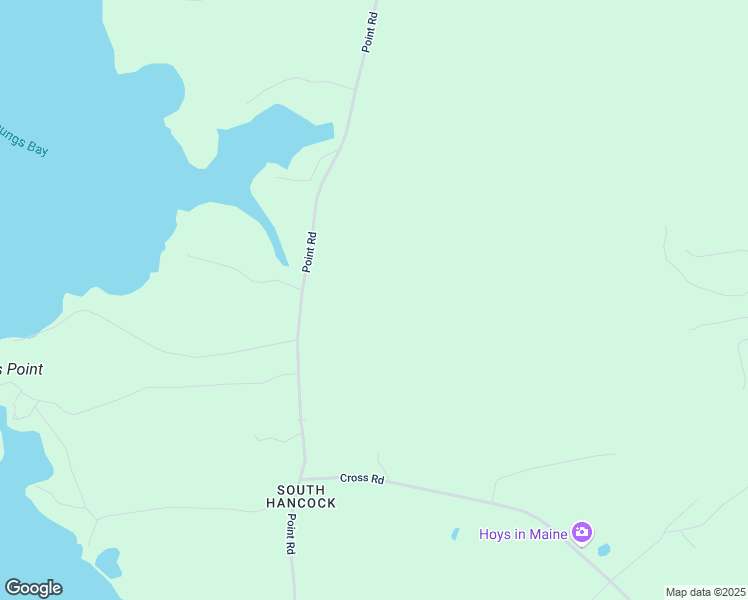map of restaurants, bars, coffee shops, grocery stores, and more near 336 Point Road in Hancock