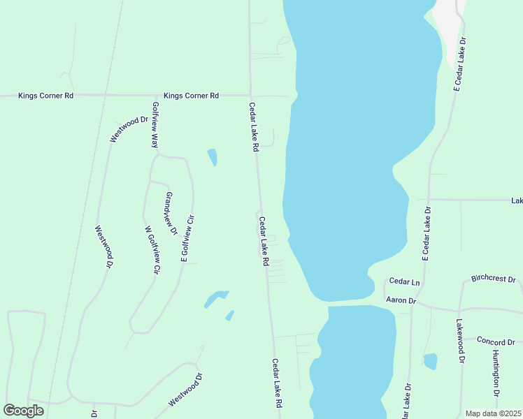 map of restaurants, bars, coffee shops, grocery stores, and more near 7882 Cedar Lake Road in Oscoda