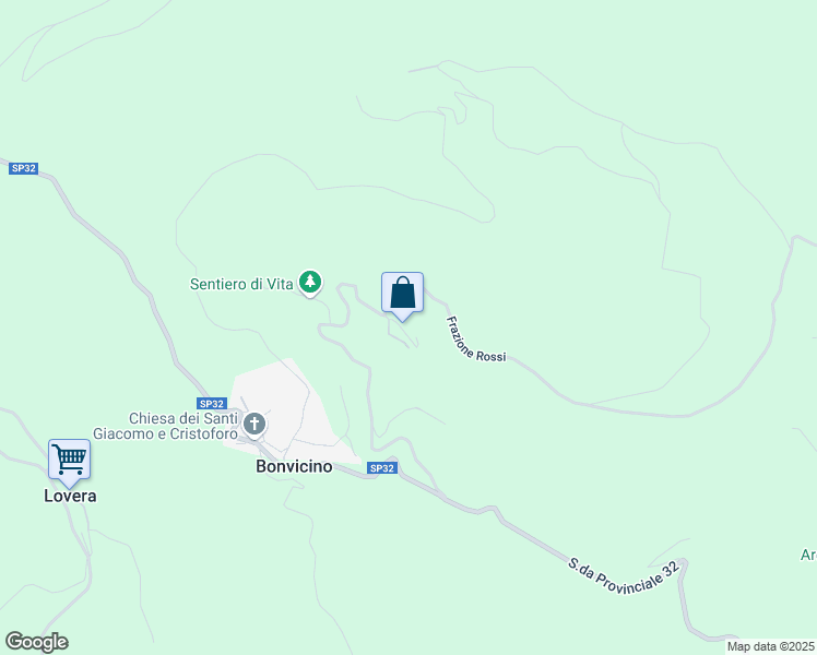 map of restaurants, bars, coffee shops, grocery stores, and more near Unnamed Road in Provincia di Cuneo