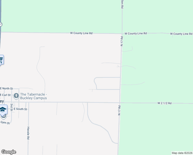 map of restaurants, bars, coffee shops, grocery stores, and more near North Woodmeadows Drive in Buckley