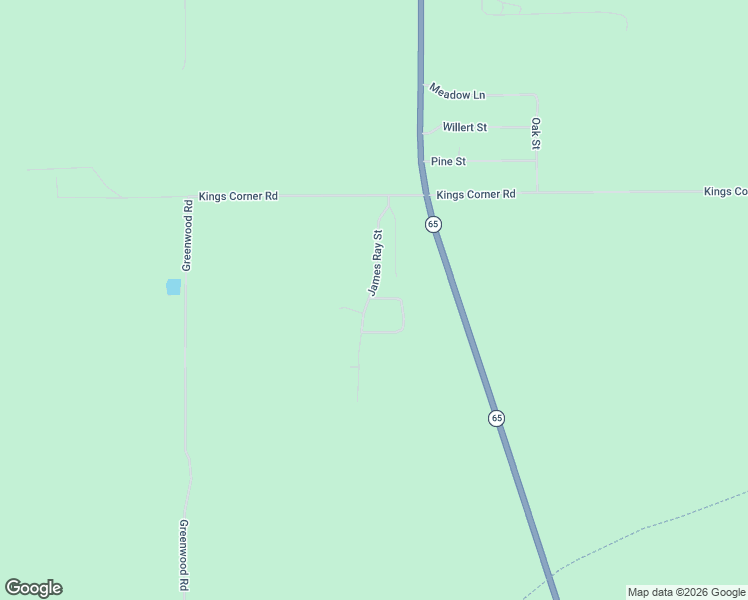 map of restaurants, bars, coffee shops, grocery stores, and more near 7794-7984 James Ray Street in Glennie