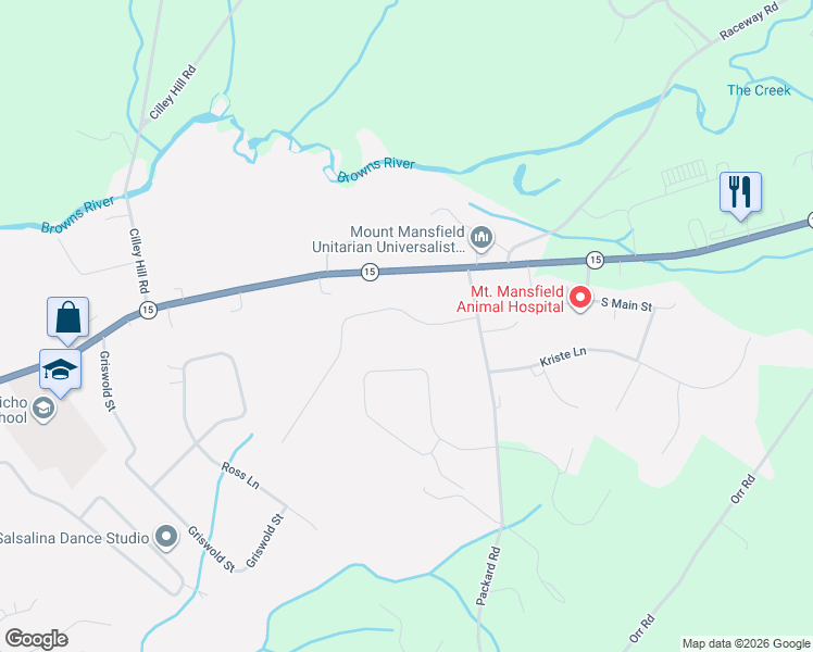 map of restaurants, bars, coffee shops, grocery stores, and more near 11 Pinehurst Drive in Jericho