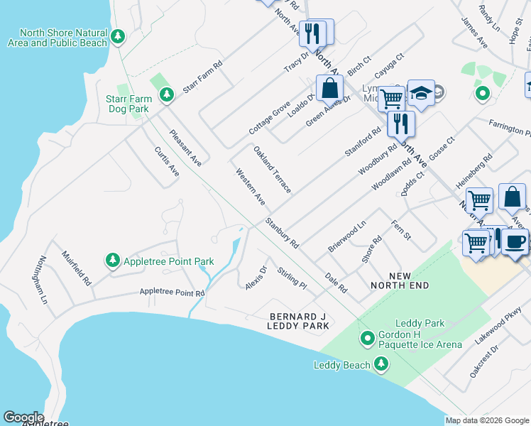 map of restaurants, bars, coffee shops, grocery stores, and more near in Burlington