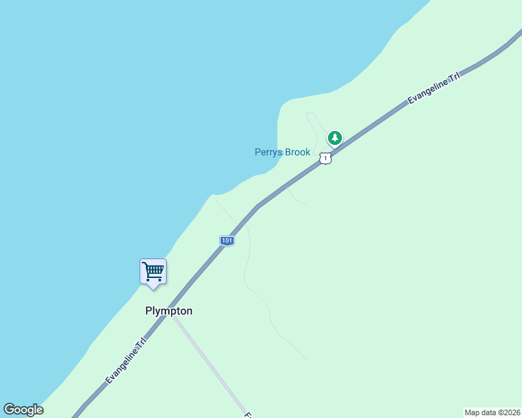 map of restaurants, bars, coffee shops, grocery stores, and more near 7311 Nova Scotia 101 in Plympton