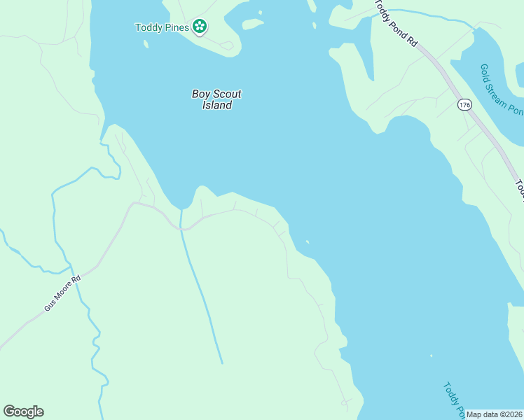 map of restaurants, bars, coffee shops, grocery stores, and more near 304 Gus Moore Road in Penobscot