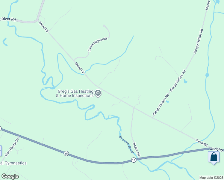 map of restaurants, bars, coffee shops, grocery stores, and more near 80 Weed Road in Essex