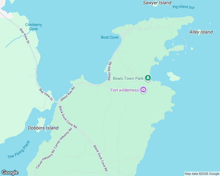 map of restaurants, bars, coffee shops, grocery stores, and more near 10 Birch Lane in Beals