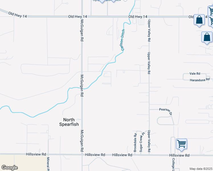 map of restaurants, bars, coffee shops, grocery stores, and more near 2437 Clear Spring Road in Spearfish