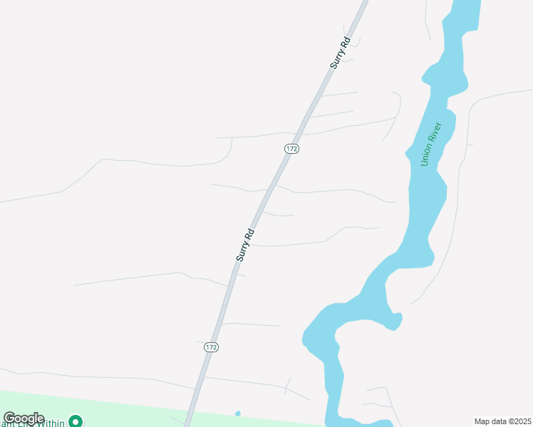 map of restaurants, bars, coffee shops, grocery stores, and more near 438 Surry Road in Ellsworth