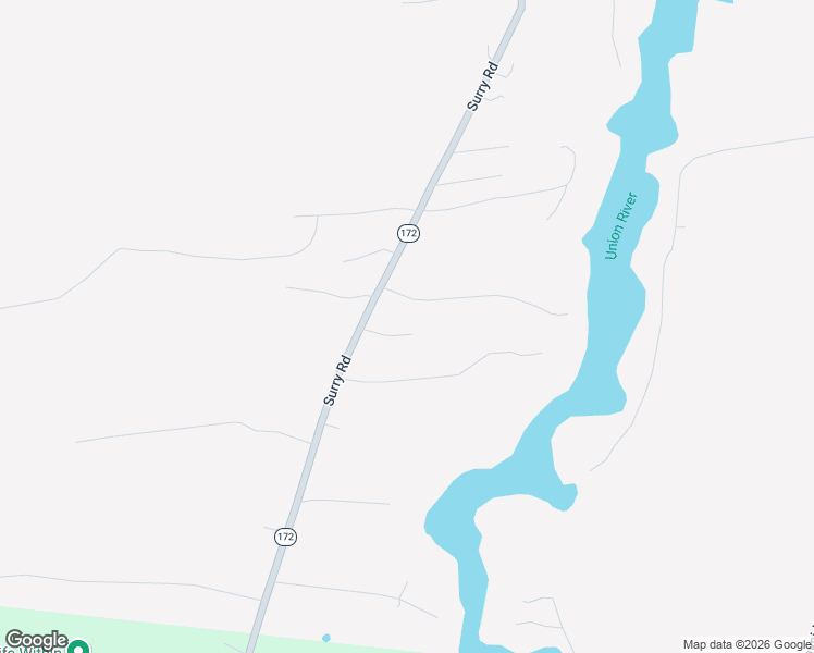 map of restaurants, bars, coffee shops, grocery stores, and more near 428 Surry Road in Ellsworth