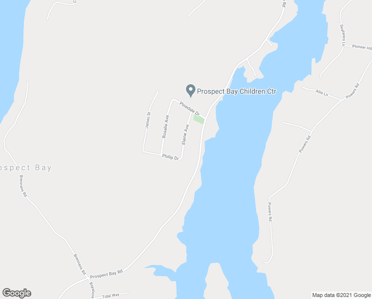 map of restaurants, bars, coffee shops, grocery stores, and more near 56 Elaine Avenue in Prospect Bay