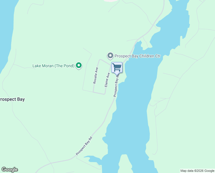 map of restaurants, bars, coffee shops, grocery stores, and more near 50 Elaine Avenue in Prospect Bay