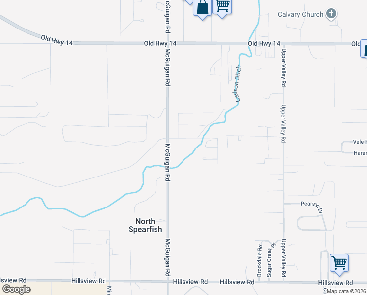 map of restaurants, bars, coffee shops, grocery stores, and more near 2015 Tumble Weed Trail in Spearfish