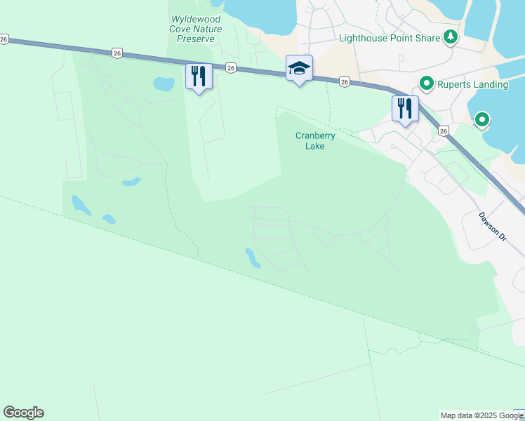 map of restaurants, bars, coffee shops, grocery stores, and more near 159 Vacation Inn Drive in Collingwood
