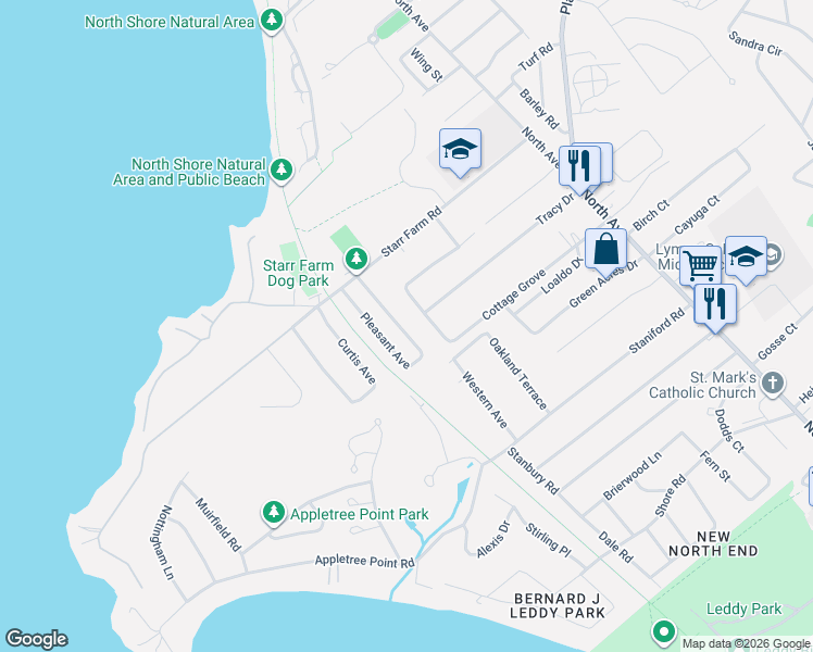 map of restaurants, bars, coffee shops, grocery stores, and more near 196 Tracy Drive in Burlington
