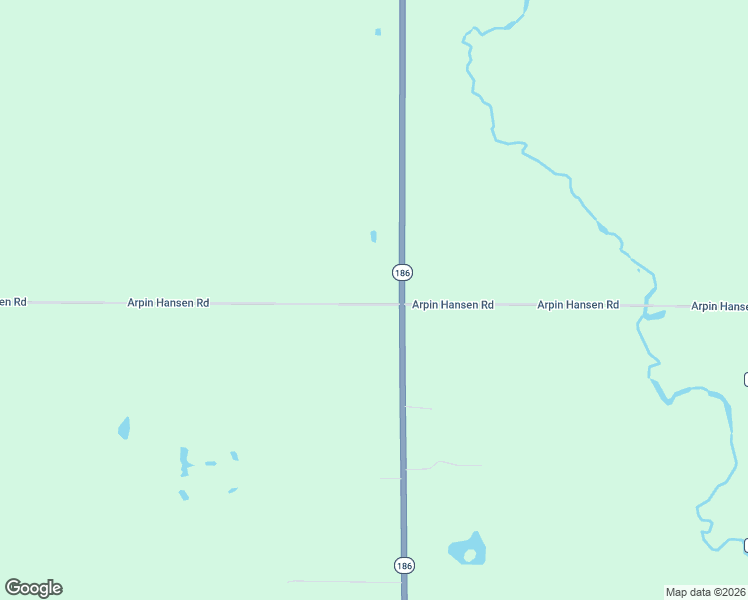 map of restaurants, bars, coffee shops, grocery stores, and more near 7301-7479 Highway 186 in Arpin